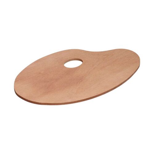 Wooden Palette Oval Shaped Artist Palette Wooden Paint