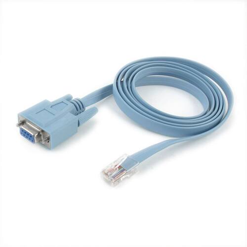 4.9Ft RJ45 Male to D-Sub RS232 DB9 Female apter Flat Cable