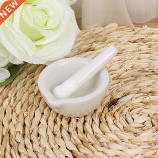Porcelain Mortar and Pestle Spice Herb Grinder Mixing Grindi