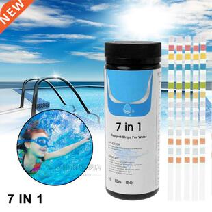 50pcs 7 in1 Aquarium Fish Tank Water Tropical Test Strips Ki