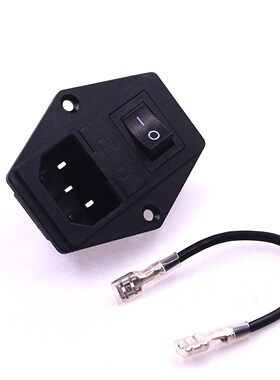 1PCS 3D Printer Accessories 10A 250V 3 pin I EC320 C14 AC in