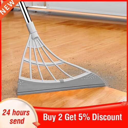 Multifunctional Hand Push Sweeper Magic Broom Floor Wiper Sq