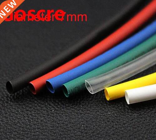 Ratio 2:1 7mm Dia Black/Red/Yellow/White/Clear/Greed/Blue Po