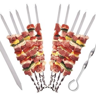 10Pcs Stainless Steel Barbecue Needle Kitchen Tools BBQ Barb