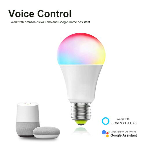 Tuya 12W 15W WiFi Smart Light Bulb, E27 RGB LED Lamp Dimmabl