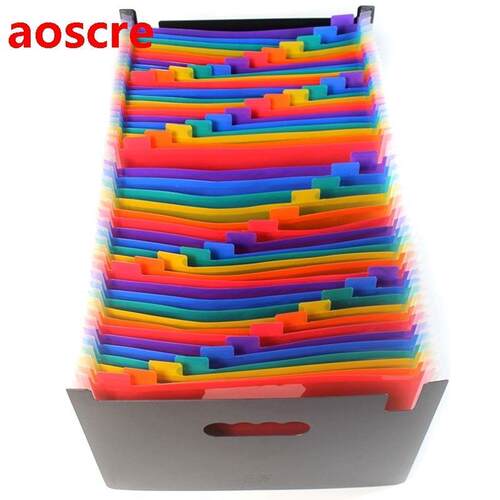 48 Pockets Expanding Portable File Folder A4 Organizer Porta