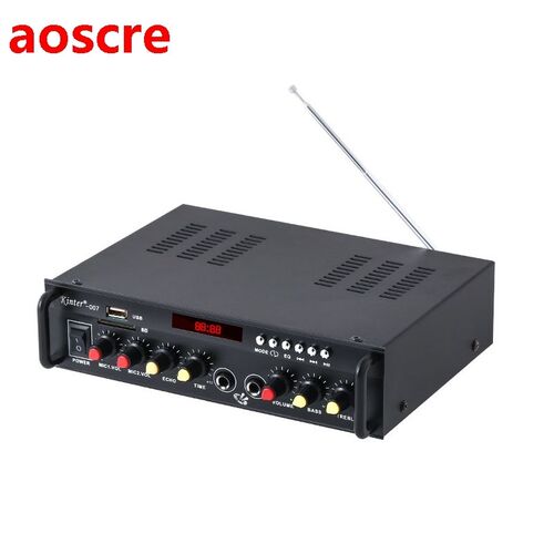 2*60W Bluetooth-Compatible FM Mp3 Player Audio Power AMP HiF
