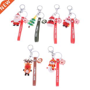 2020 Quarantine Christmas Tree Decoration Keychains Santa Cl