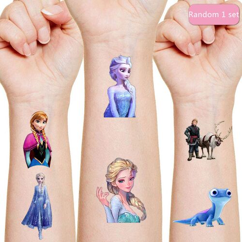 Disney Anna Aisha Originales Tattoo Sticker Random 1PCS Acti