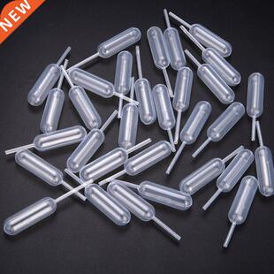 50pcs/LOT 4ml Plastic Squeeze Transfer Pipettes Dropper Disp
