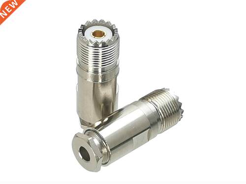 1Pcs Connector UHF SO239 Female Jack Clamp RG58 RG142 LMR195