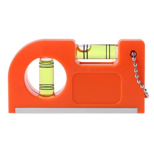Mini Portable Keychain Level Ruler with Magnet Base V Stripe