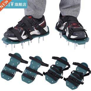 1 Pair Grass Spiked Gardening Walking Lawn Aerator Sandals S