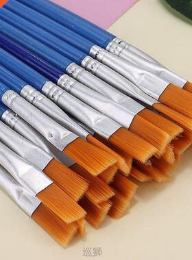 32pcs/set Paint Brushes Flat Brushes Nylon Hair Painting Bru