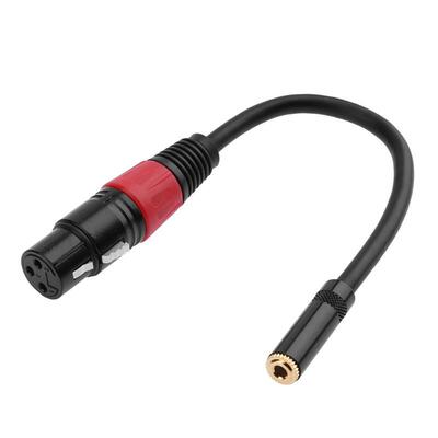 0.2m XLR 3 Pin Female to Mini 3.5mm TRS 1/8inch Female Stere