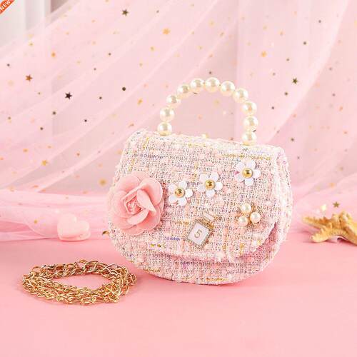 Kids Mini Party Hand Bag Cute Flower Crossbody Bags for Baby