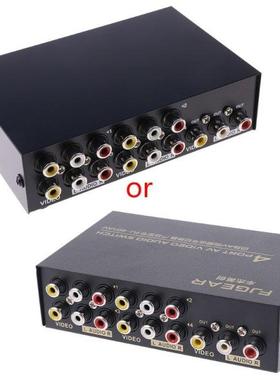 4 Port AV Vdeo RCA 4 nput 1 Output Swtcher Swtch Selecto