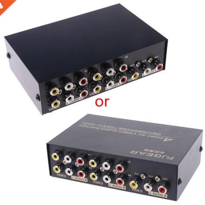 4 Port AV Vdeo RCA 4 nput 1 Output Swtcher Swtch Selecto