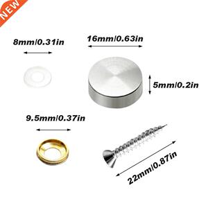 12pcs Fixed Practical Decorative Cap Stainless Steel Home De