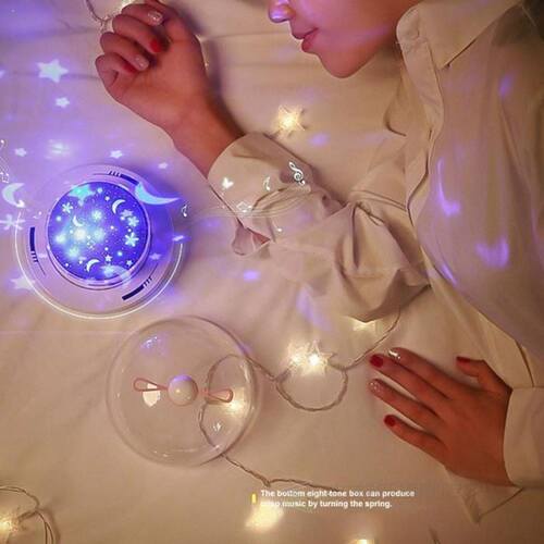 Boaz Night Light Ocean Starry Galaxy Sky Rotating Projector