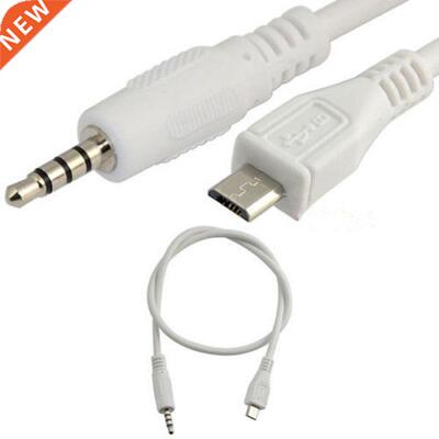 3.5mm Stereo Male to Micro USB 5Pin Male Adapter Convertor C