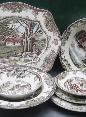 The Friendly Village Dinner Set Elegant England Style