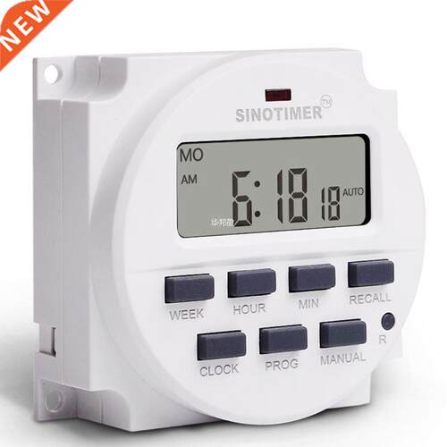 DC 12V/250 V AC LCD 1.6 Inch Digital 7 Days Programmable Tim
