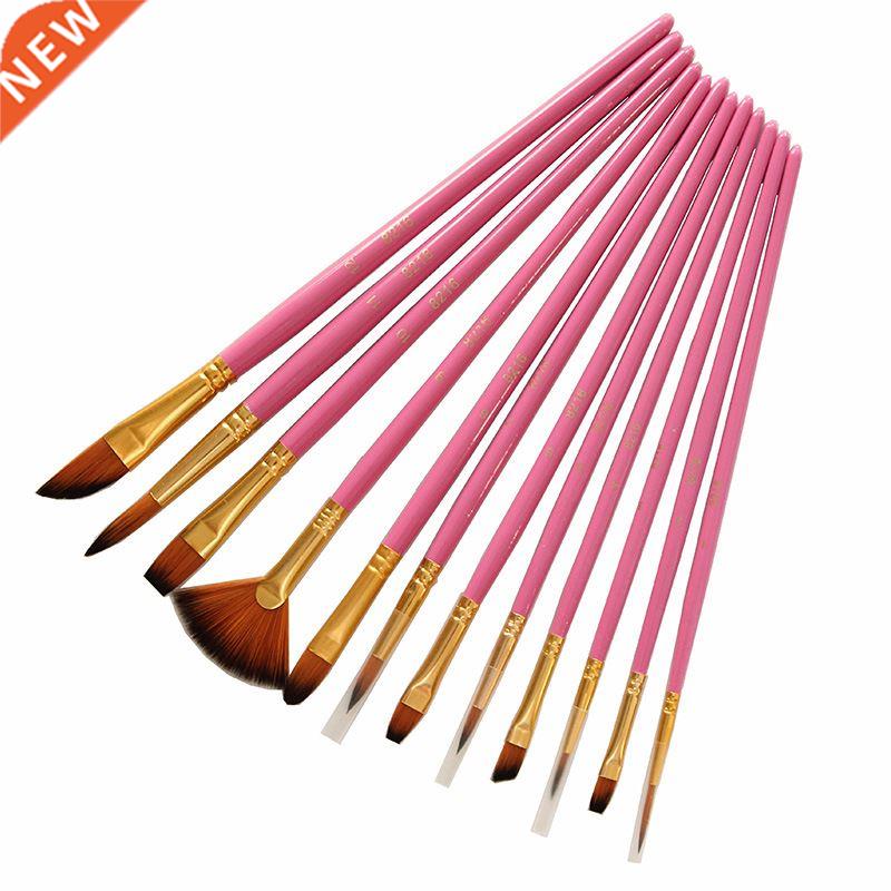 12Pcs/Set New Different Size Artist Nylon Hair Paint Brush A