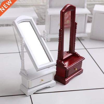 Mini Doll House Full-Length Dressing Mirror Model With Drawe