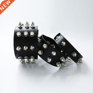 Cuspidal Unique Cuff Spikes Wide Stud Rivet Row Sangsy