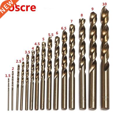 15Pcs 1.5-10mm M35 HSS-Co Coblt Twist Drill Bit The Whole G