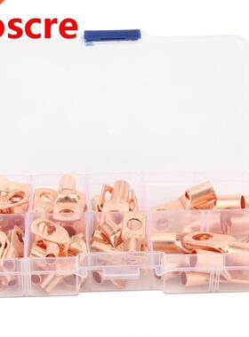 60Pcs Ring Type Cable Crimp Terminal Connector Brass + 81Pc