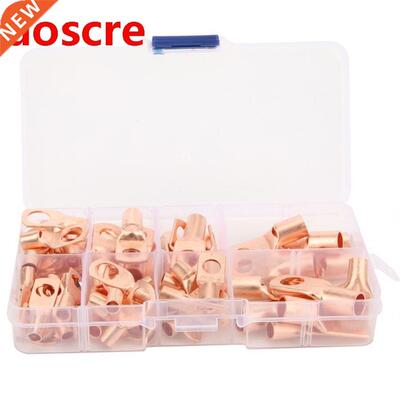 60Pcs Ring Type Cable Crimp Terminal Connector Brass + 81Pc