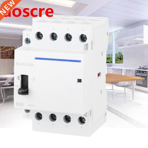 BCH8-63M 4P 63A 230V 50/60HZ Household AC Modular Contactor