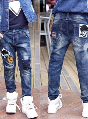 IENENS Kids Boys Jeans Spring Clothes Children Denim Clothin