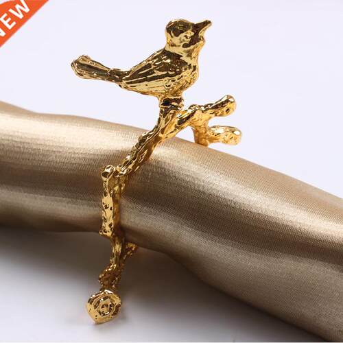 4pcs/lot upscale napkin rings, napkin holder plum gold, silv
