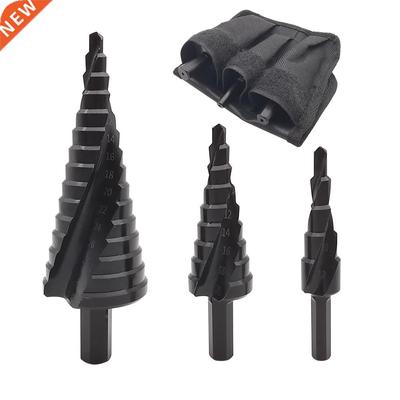 3Pcs HSS Cobalt Step Drill Bit 4-12/20/32mm High Speed Steel