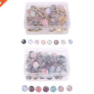 120Pcs 10mm Pushpins Colorful Thumbtack for Photo Bulletin B