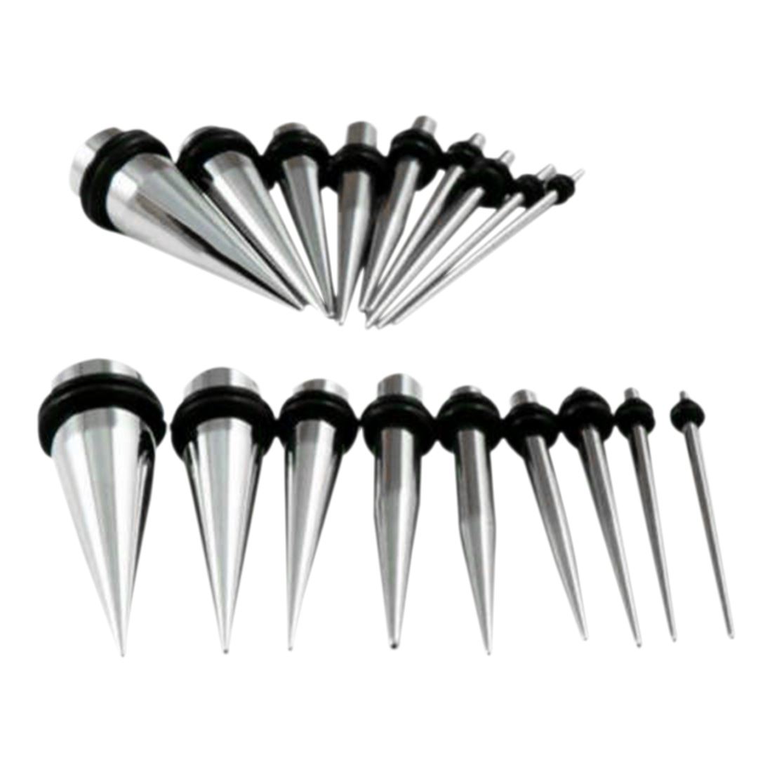 Metal Taper Stretch Extender Ear Plug Gauge O Ring Colored C