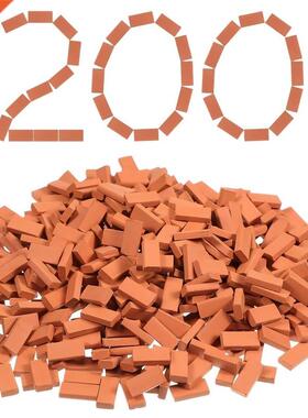 200 Pieces Mini Bricks For Landscaping Miniature Bricks Bric
