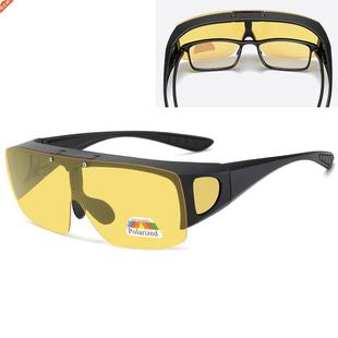 Myopia Cover Sunglasses Discoloration And Polarized Sunglass