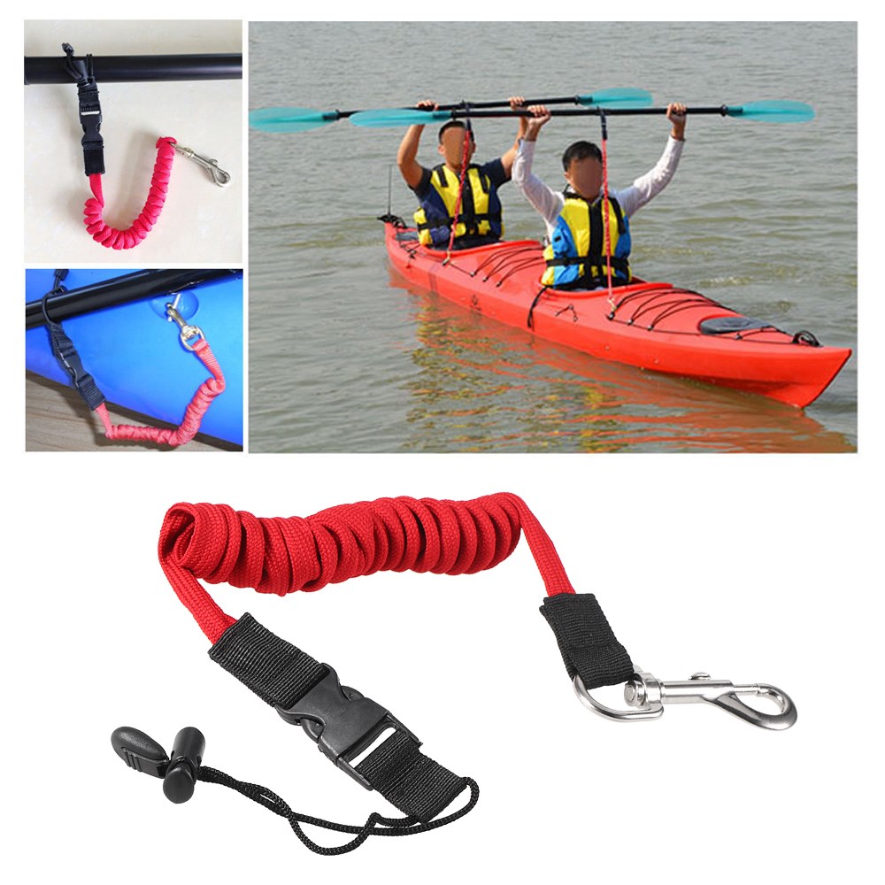 Elastic Paddle Leash Kayak Canoe Safety Paddle Leash
