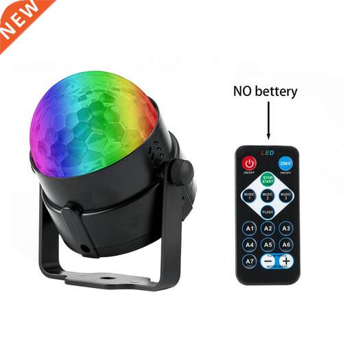 RGB LED Crystal Disco Ball Strobe Party Lights With Remote C