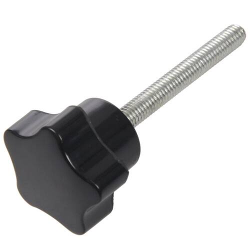 6 pcs M6 x 50 mm locking star-shaped plastic head male threa