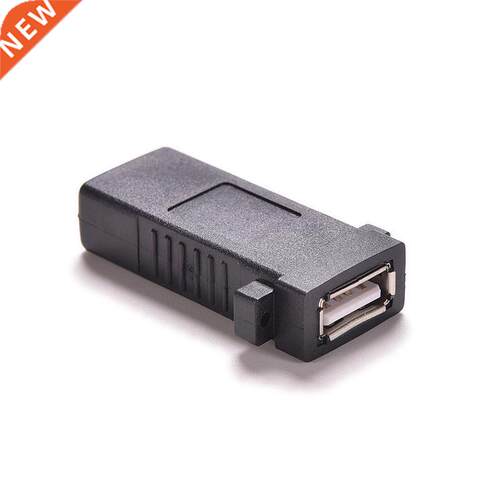 1PC USB 2.0 Female To Female Socket Panel Mount Adapter Soc
