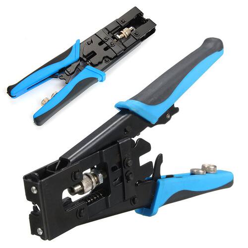 Coax Compression Crimper Tool BNC/RCA/F Crimp Connector RG59