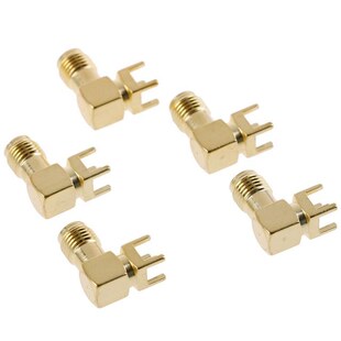 1PC SMA female Thru Hole plug Right Angle 90 DEGREE ( SMA-KW