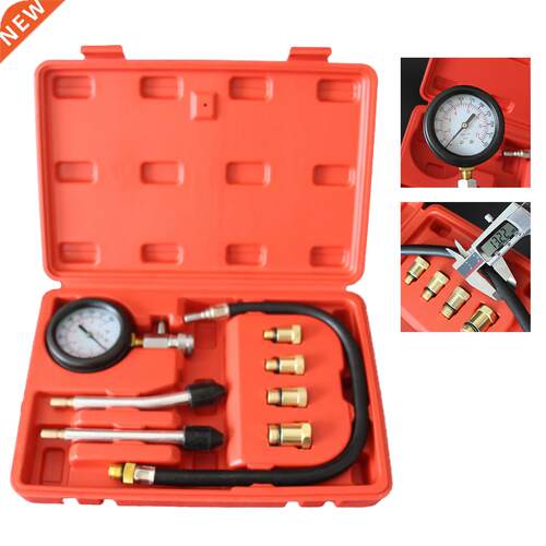 Pressure Compression Tester 9pcs Petrol Gas Engine Cylinder