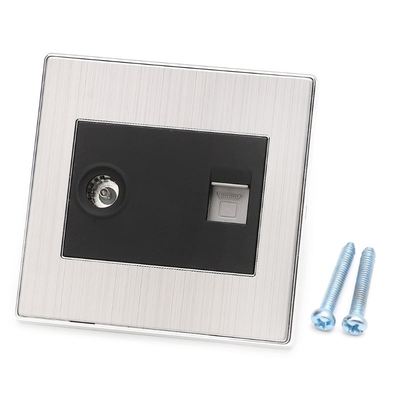 1Pc Network TV Faceplate Socket Wall Internet Socket With TV
