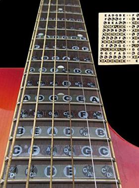 Acoustic Electric Guitar Fretboard Fingerboard Note Sticker